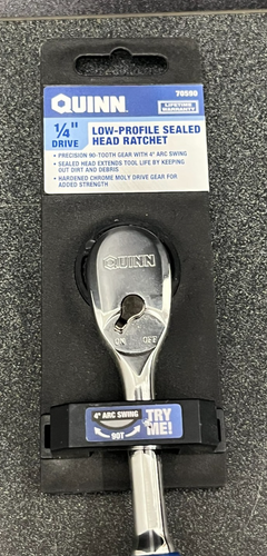 QUINN 1/4” Drive Ratchet Low-Profile Sealed Head Ratchet - #70590 New - Bild 2 von 4