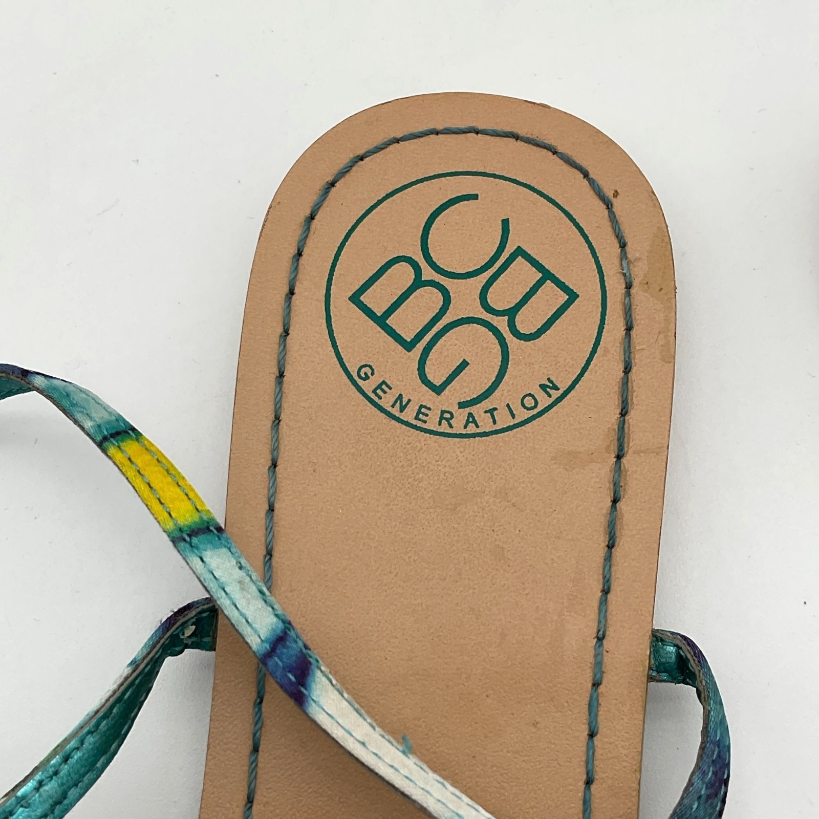 BCBGeneration Multi Colored Watercolor Strappy Fl… - image 3