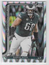2025 Topps Chrome Jordan Mailata RayWave Refractor Card # 245