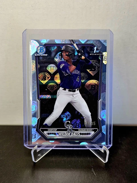 WILDER DALIS 2026 Bowman CHROME ⚾️ #BCP-150 BOWMAN LOGO REFRACTOR SSP #'d/35