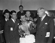 James J Braddock former world's heavyweight champion is shown in h- Old Photo