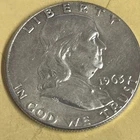 1963 Ben Franklin HALF DOLLAR, Silver Coin