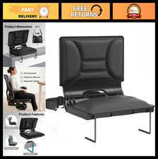 Ergonomic Stadium Bleacher Seat with Back Support, Padded Cushion  Lumbar Suppo