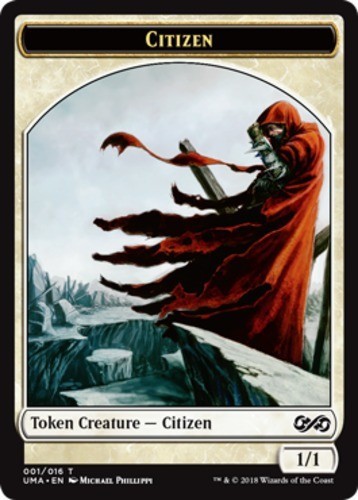 Citizen Token NM, English Magic the Gathering MTG Ultimate Masters 001