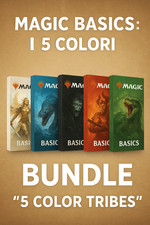 LOTTO 5 Mazzi Magic "I 5 Colori" ANGELI VAMPIRI MAGHI ELEMENTALI RAGNI carte mtg