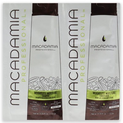 Professional Weightless Moisture Set by Macadamia Oil for Unisex - 2 x 0.34 o...