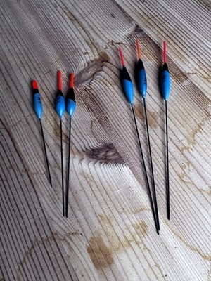 Auswahl gebrauchter Stangenschwimmer (6 Stück) - Träne / Birnenform 0,4g 0,5g 0,6g