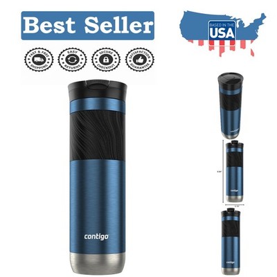 Modern Byron 2.0 24oz Stainless Steel Travel Mug - Snapseal & Grip - Blueberry