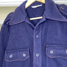 Vintage Catalina Men's Wool Button Up Jacket Size L