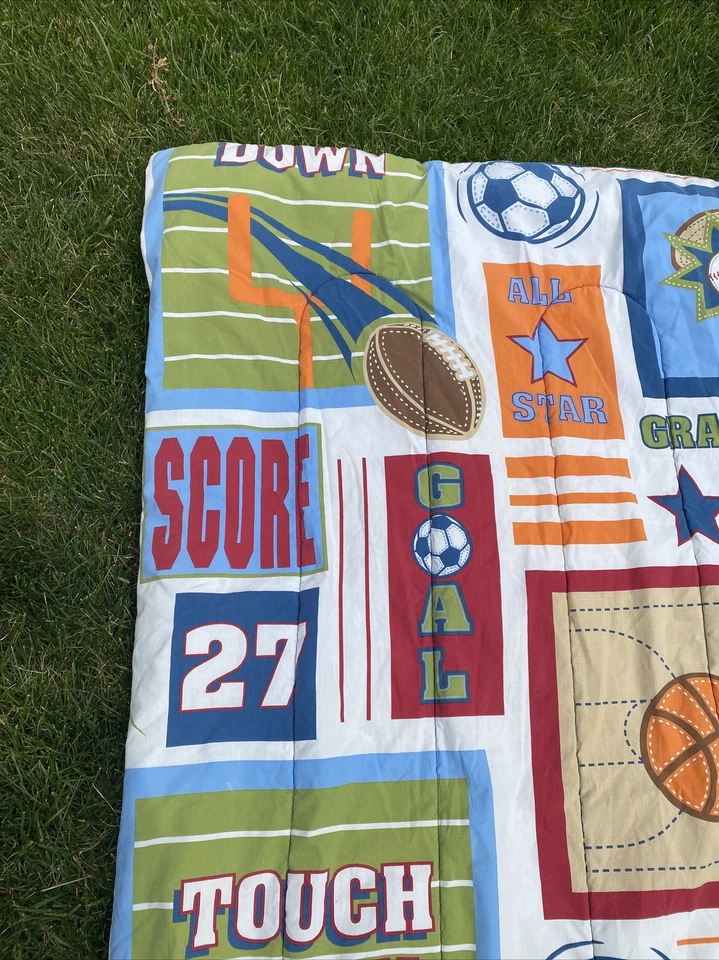 Circo Niños Infantil Cuna Manta Edredón Baloncesto Fútbol �� Ropa de Cama Foto 4 de 4