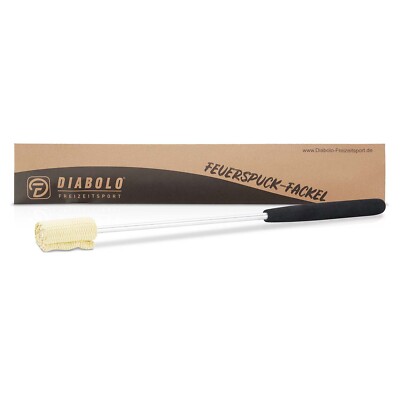 Diabolo Freizeitsport Feuerspuckfackel 40cm (schwarz) - Kevlar Dochtband