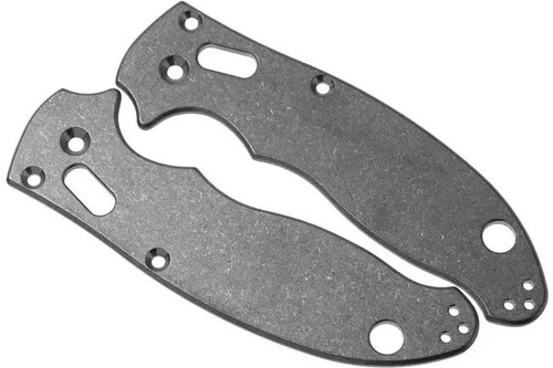 Flytanium Spyderco Manix 2 Scales, Titan, Griffschalen + Ball Cage Lock, blue - Bild 3 von 4