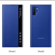 Official Samsung Note 10/10+ Smart View Cover Mirror Flip Leather Case