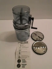Vintage Hand Operated Food Processor - Slicing - Shredding