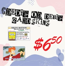 Debit/ Credit card skin stickers for debit or credit cards