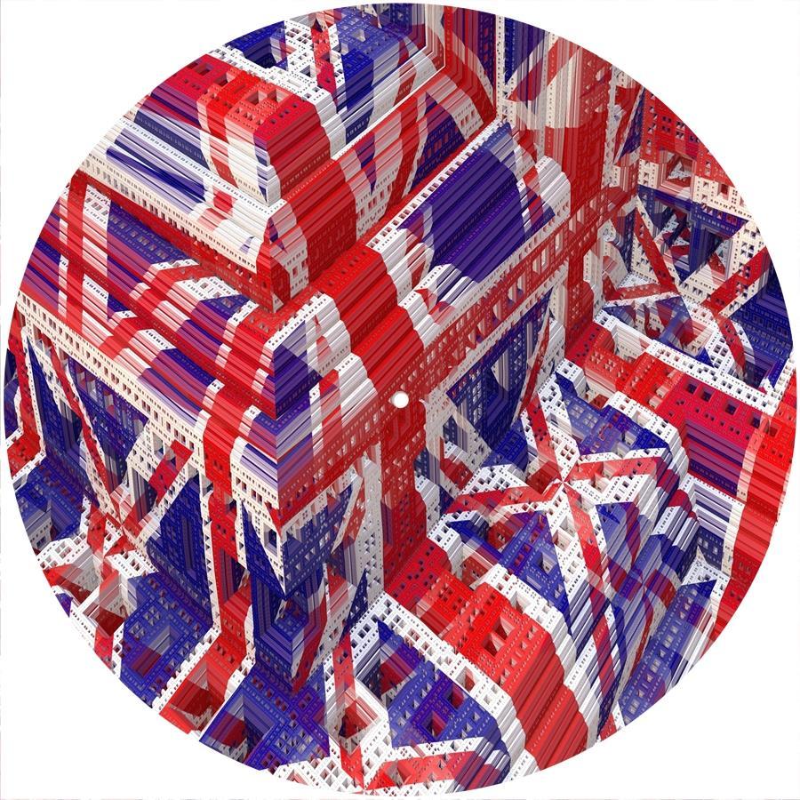 New York Map Slipmat For Turntables - 12 Inch Felt DJ Scratch Pad For Record Players
