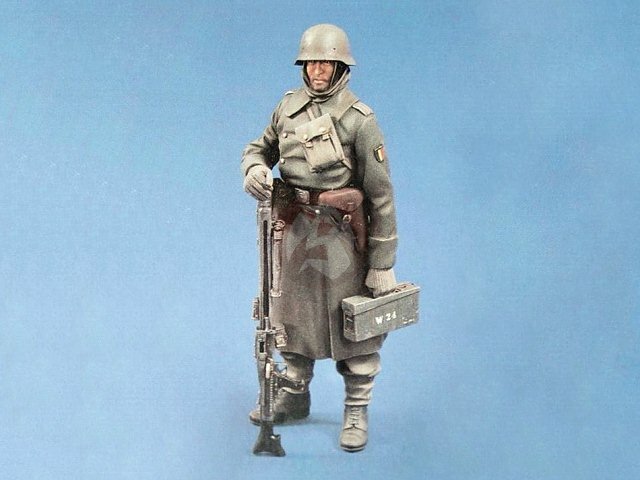 Verlinden 120mm (1/16) German Walloon Legion Volunteer w/MG 42