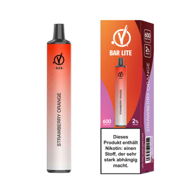 Linvo Bar Lite E-Zigarette 20mg 600 Züge 550mAh NicSalt Strawberry Orange Vape E