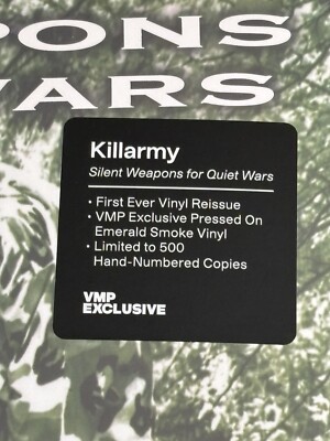 KILLARMY Silent Weapons For Quiet Wars 2LP (Ltd #/500 Emerald) Wu