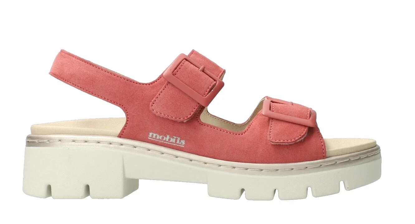 Sandalias superiores para mujer Mephisto de cuero liso