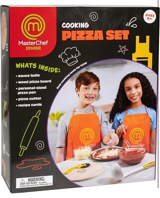 MasterChef Junior Pizza Cooking Set   5 Pc Kit w/ Real Cookware for Kids