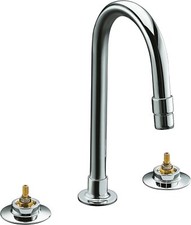 KOHLER K-7303-K-CP Triton Widespread Lavatory Faucet, Polished Chrome Handles N