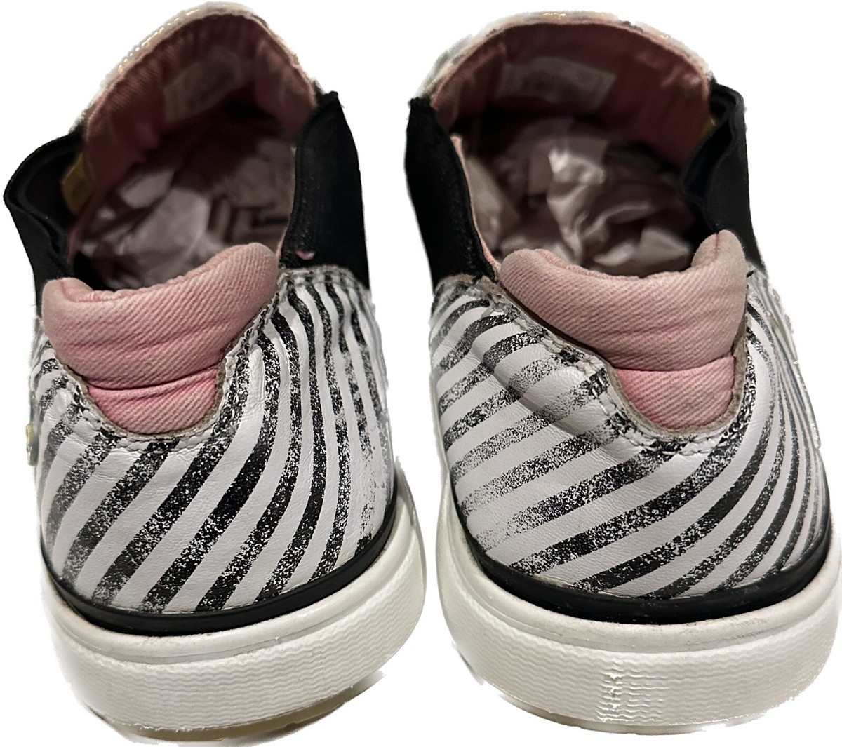 Vintage RARE Size 10 Royal Elastics Andy Warhol Striped LE Numbered Sneakers These size 13 shoes are a collaboration between Royal  main image 3