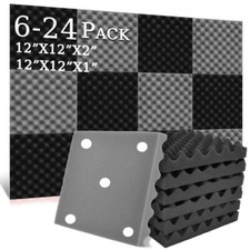 Confezione 6-24 Pannelli Acustici Pannelli Schiuma Insonorizzati Pannelli Schiuma Acustica Parete