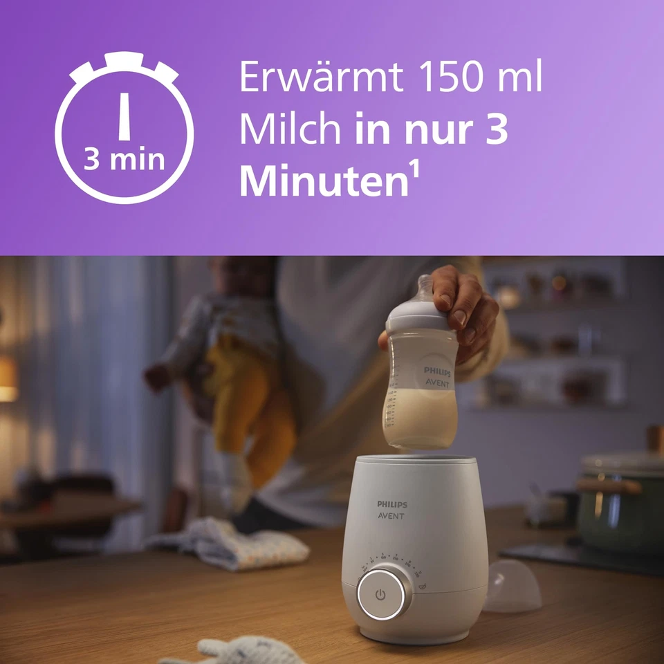 Philips Schneller Premium-Fläschchenwärmer mit intelligenter Temperaturregelu... - Bild 2 von 4