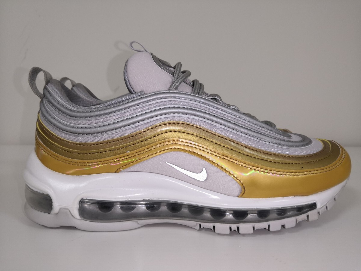 Nike air max 97. 37.5,38,40.vast grey/metallic silver-metallic  gold.New.Original | eBay