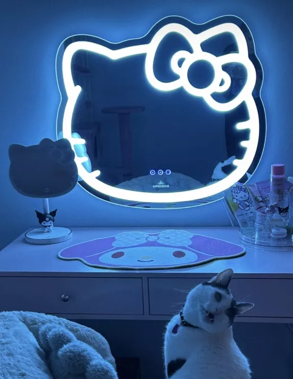 Impressions Hello Kitty Smart LED LARGE Wall Hanging Mirror New in box