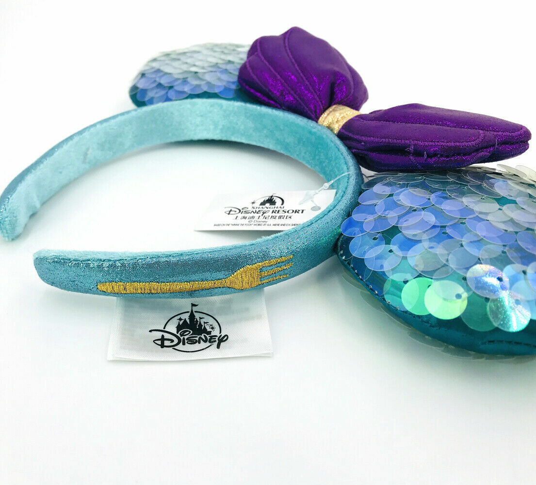 Disney Parks Sequin Little Mermaid Ariel Dinglehopper Minnie Mouse Headband Disney Sequin Little Mermaid Ariel Dinglehopper Minnie Mouse  main image 3