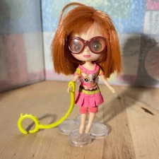 LPS Doll w Glasses Littlest Petshop, Red Hair