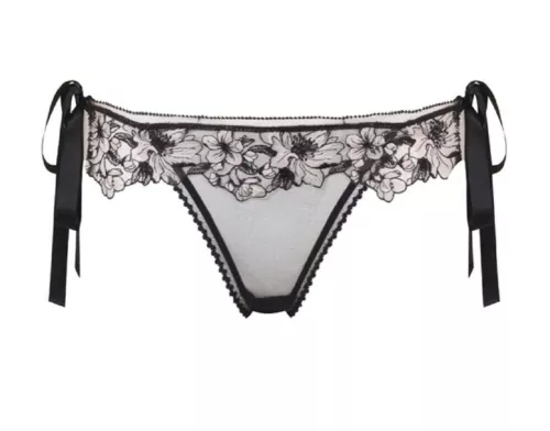 Myla London Warren Mews Brief Panty Floral Mesh Lace Size S/M, M/L NWT