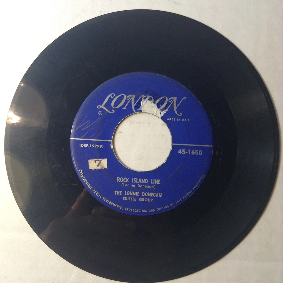 Lonnie Donegan Skiffle Group 45 Rock Island Line/John Henry 1956 uk folk VG++ 7" - Image 2 of 4