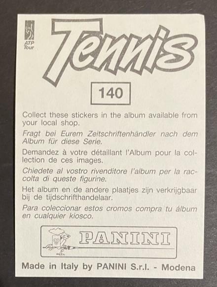 Autocollant Panini ATP Tour 1992 – Horst Skoff (Autriche) – Bon état