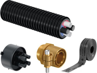 Uponor Ecoflex Grundpaket WP DN25 Zubehörteile zu Meterware