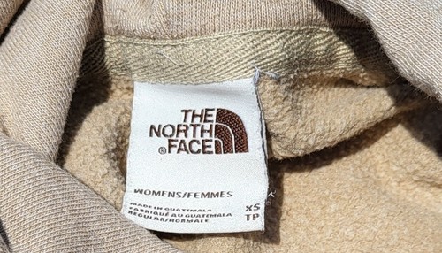 North Face Hoodie Women's XS Tan Pullover Casual Outdoor Streetwear Minimalist - Picture 8 of 14