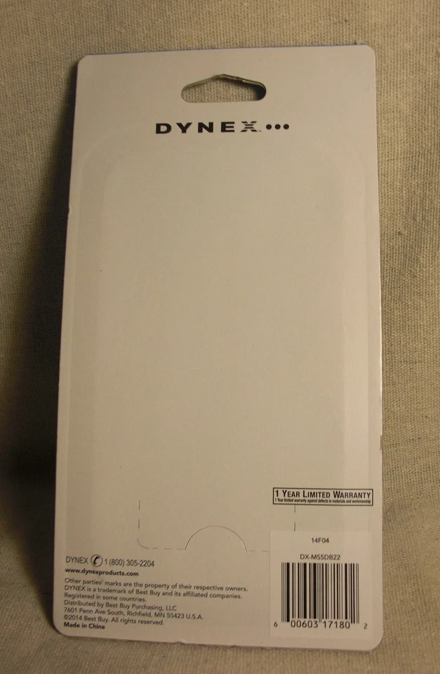 Dynex DX-MS5DB22 黑色图案 TPU 材料保护壳 适用于三星 Galaxy S5 全新带标签 — 第 2/2 张图片