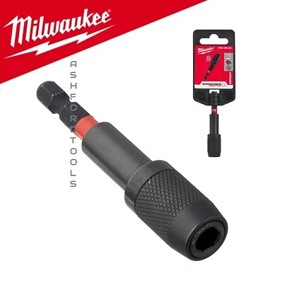 Milwaukee Shockwave Magnetic Bit Holder For Screwdriver Bits Locking Impact