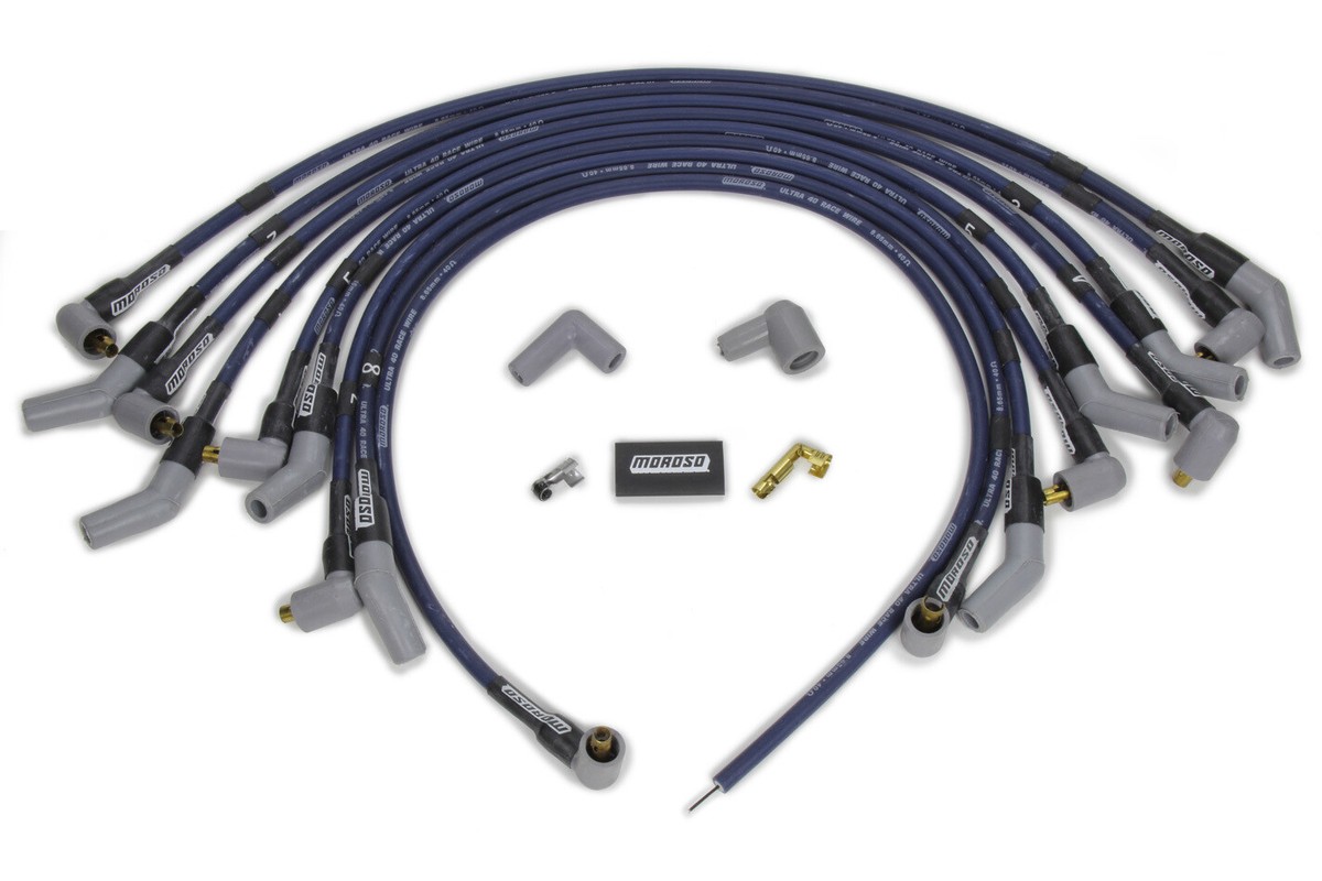 Cables De Bujias Moroso 8,65mm Ultra 40 Para Ford 302