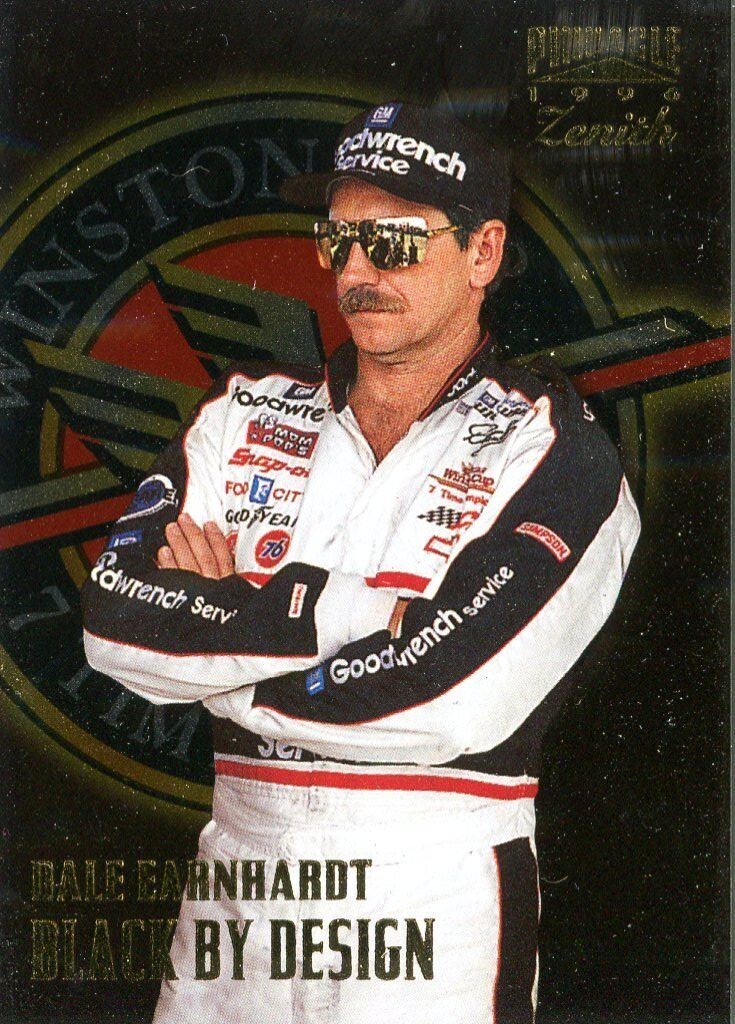 1996 Pinnacle Zenith #68 Dale Earnhardt Sr Black By Design | eBay