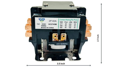 Tuttokool GC2740M 2 Pole Contactors 40Amp 24VAC 50/60Hz in - Picture 4 of 5