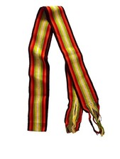 Guatemalan Belt Sashes 2 Matching Rainbow Hand Woven Belt 64 Striped