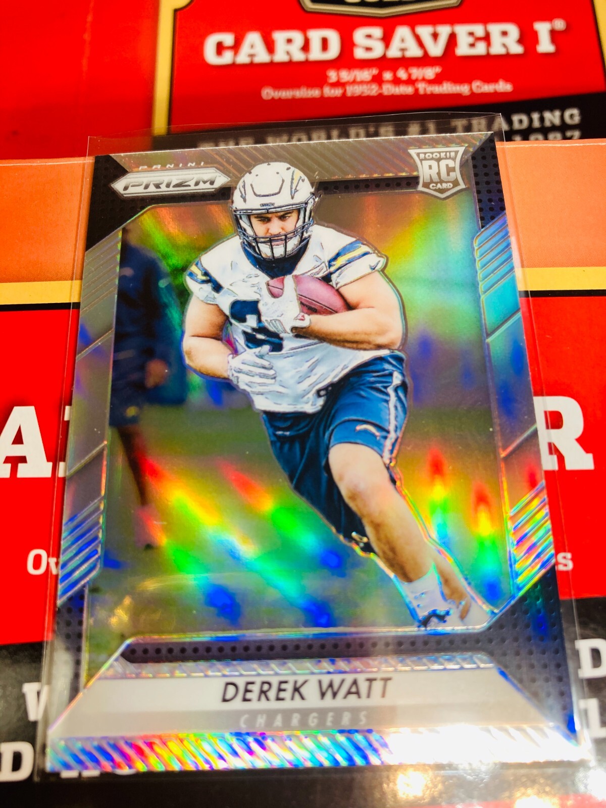 2016 DEREK WATT PANINI PRIZM SILVER #209 ROOKIE RC CHARGERS V333