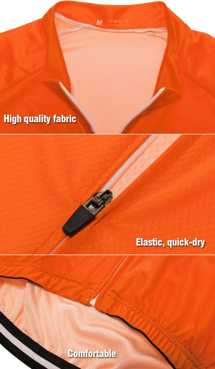 Mens Cycling Jersey Bicycle Jacket Red Red Wear Bike