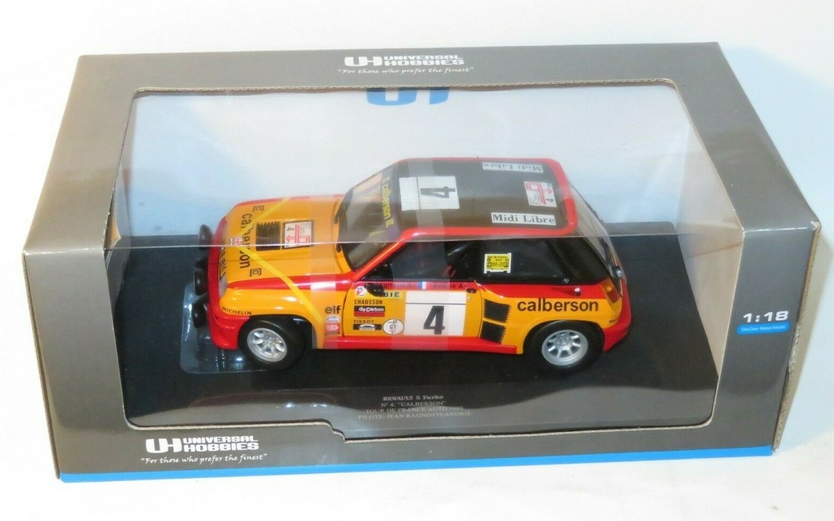 Miniature Universal Hobbies 1/18 – Renault 5 Turbo Calberson Ragnotti – Tour De France 1980