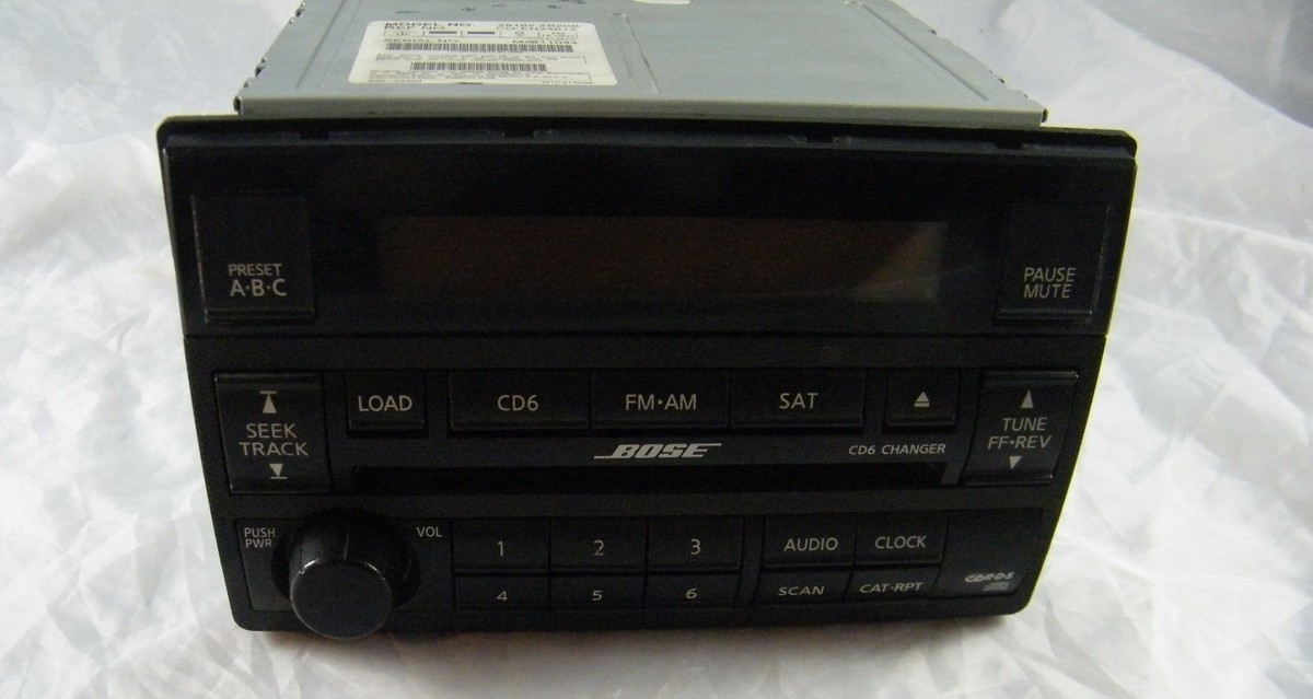 NISSAN ALTIMA BOSE RADIO CD PLAYER MODEL 28185 ZB20B CAR