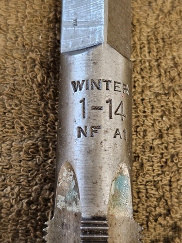 Winter Tap 1"-14 NF A1 Straight 4 Flute Bottoming Machinist Threading - Picture 2 of 10
