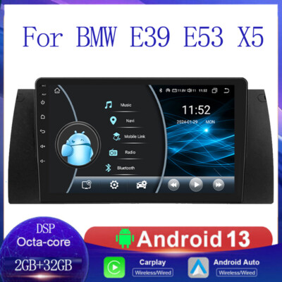 8Kern Für BMW E39 1999-2005 Autoradio Android 15 Apple Carplay GPS Navi WIFI DSP